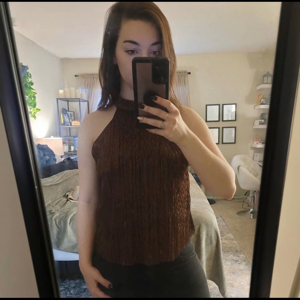 Gold Choker Tank
